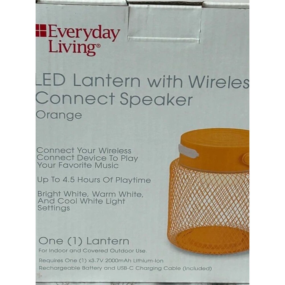 Everyday Living LED Lantern with Wireless Bluetooth Speaker